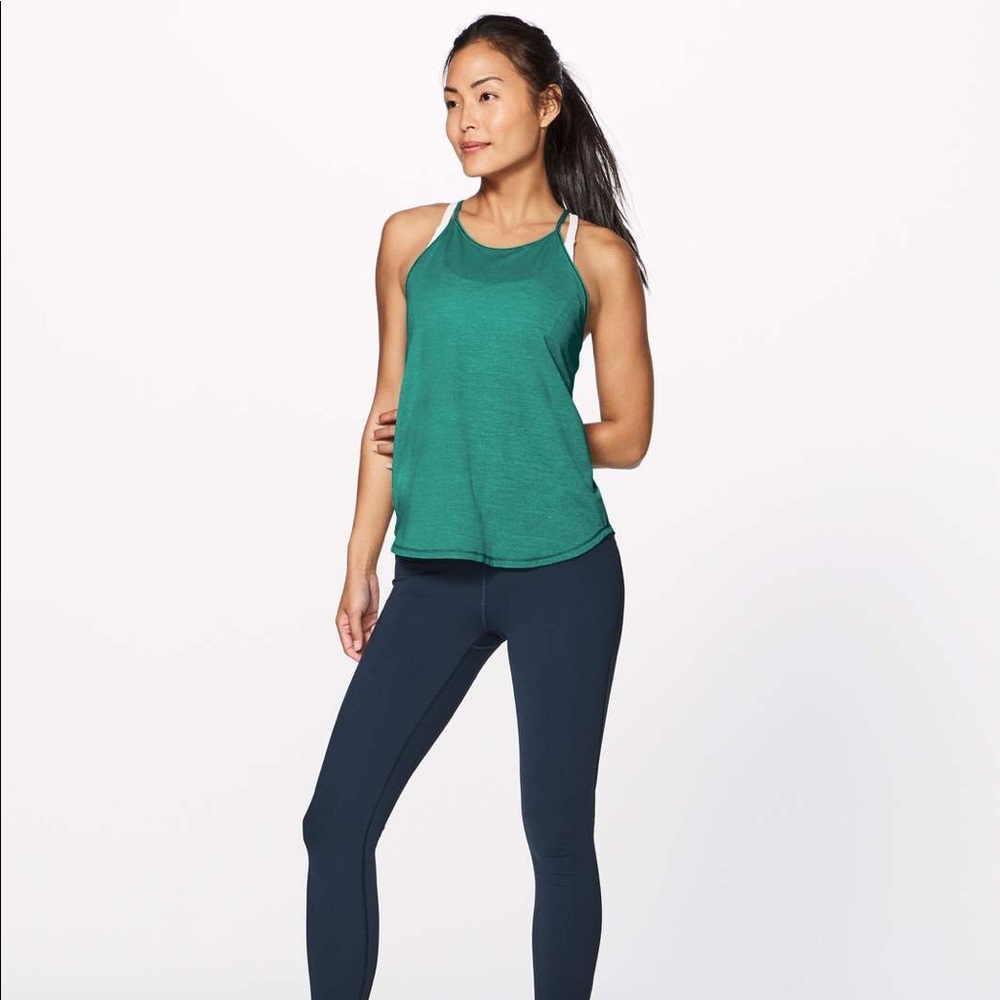 Lululemon Fast as Light Singlet -  Teal Green 8